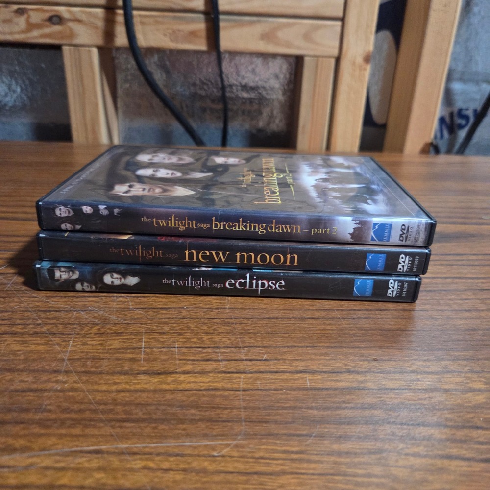 Twilight Saga DVD Lot New Moon Ultimate Fan Edition Eclipse Breaking Dawn Part 2